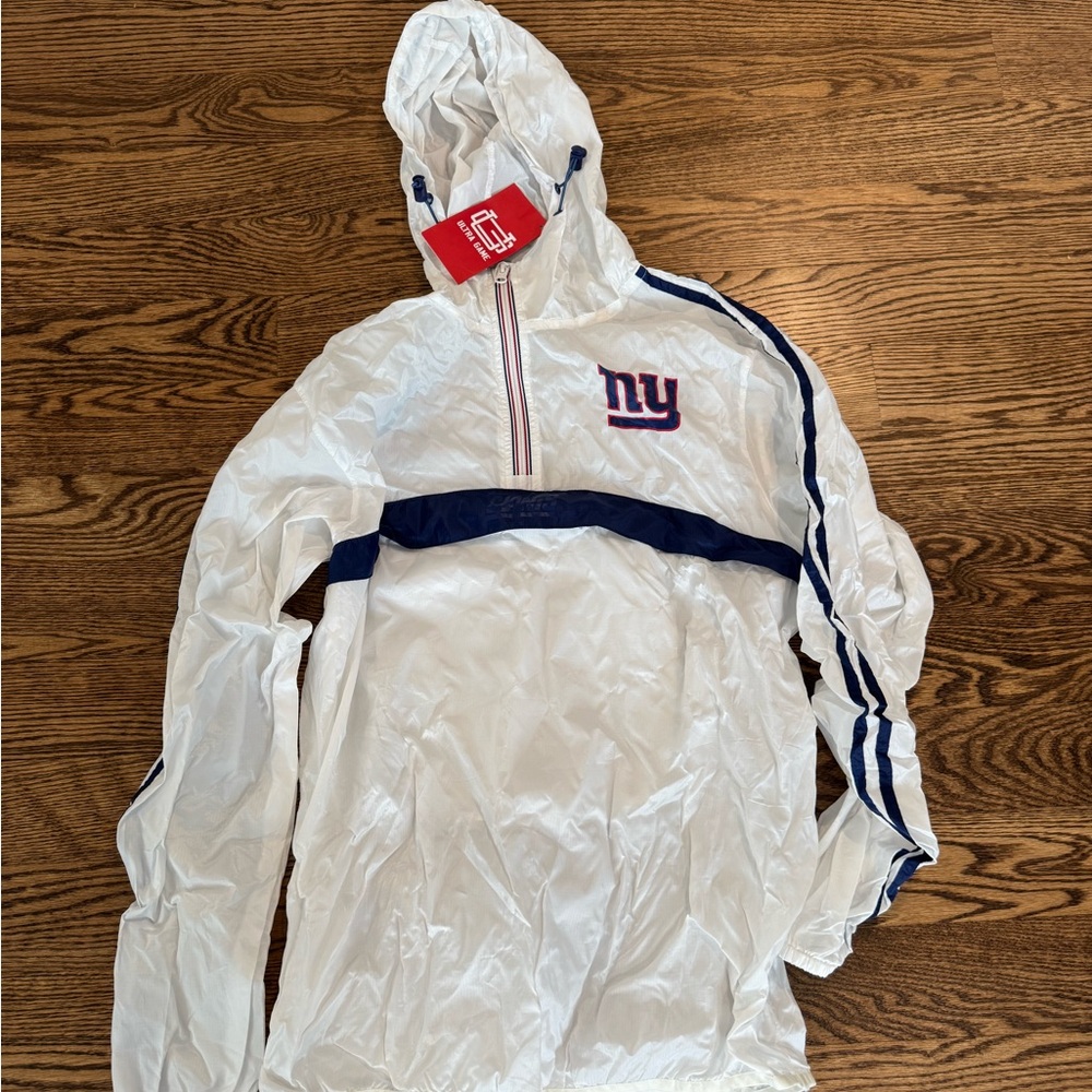 New York Giants Rain Shell Poncho Anorak NWT Medium NFL